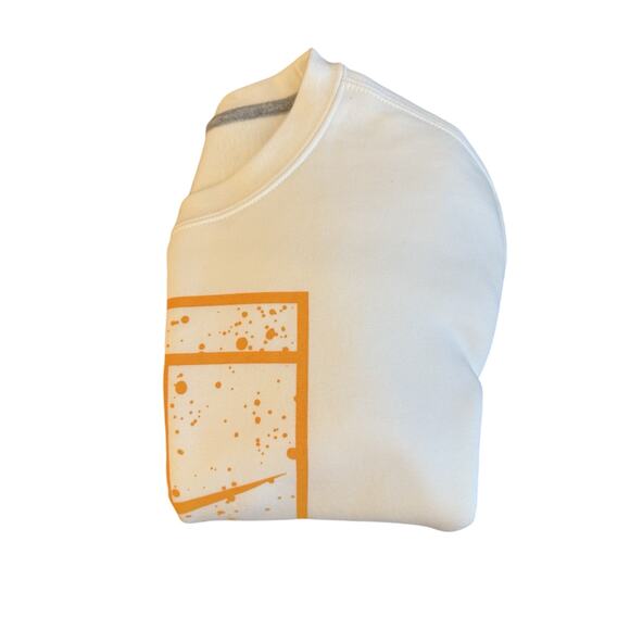 Nike Court Club Fleece Tennis Crewneck Sweatshirt White /Orange Men’s XL NWT - Picture 9 of 11
